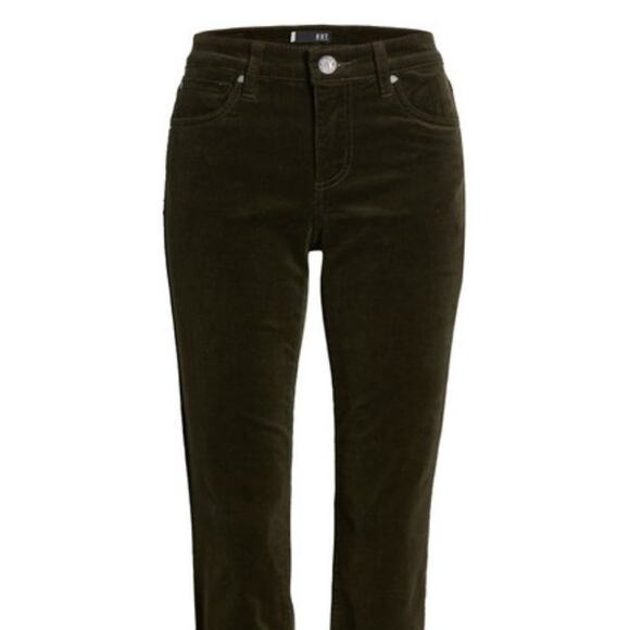 Kut from the Kloth Pants - KUT From the Kloth Diana Stretch Corduroy Skinny Pants Zip Fly Mid Rise Brown 8